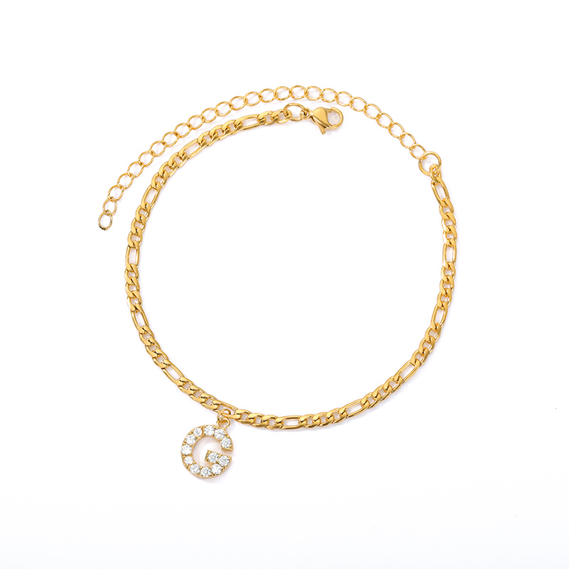Initialen Knöchel - Knöchelarmband mit deiner Initiale