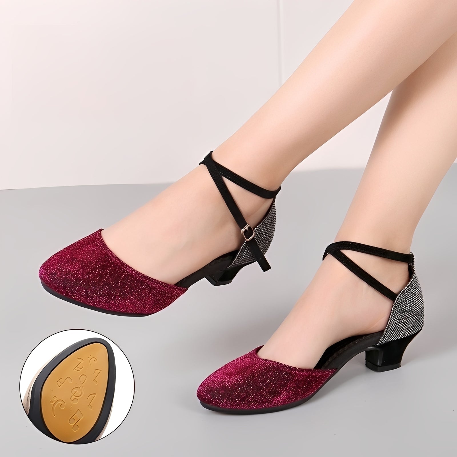 Carrie - Glitzernde Damensandalen