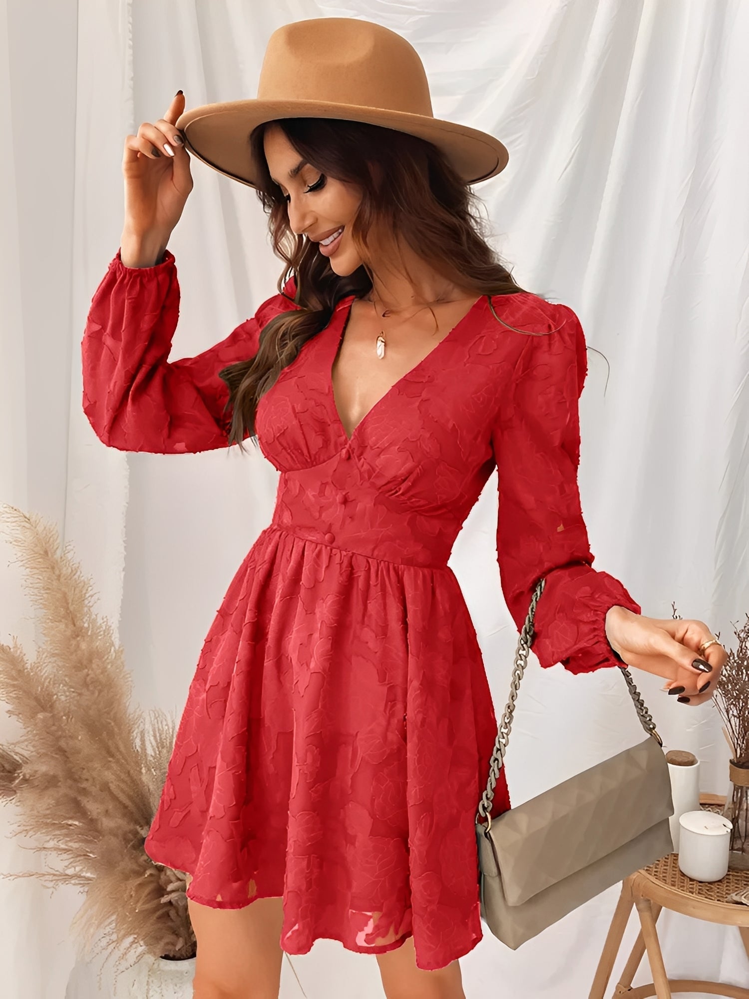 Thea - Elegantes Mini-Kleid in A-Linie für Frauen
