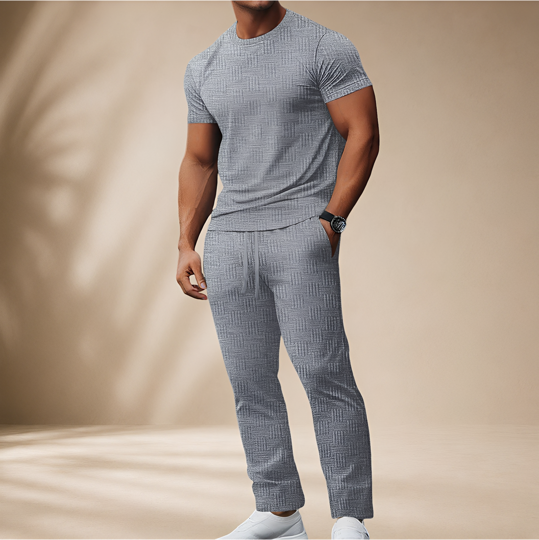 Thomas - Stilvolles T-Shirt- und Hosen-Set