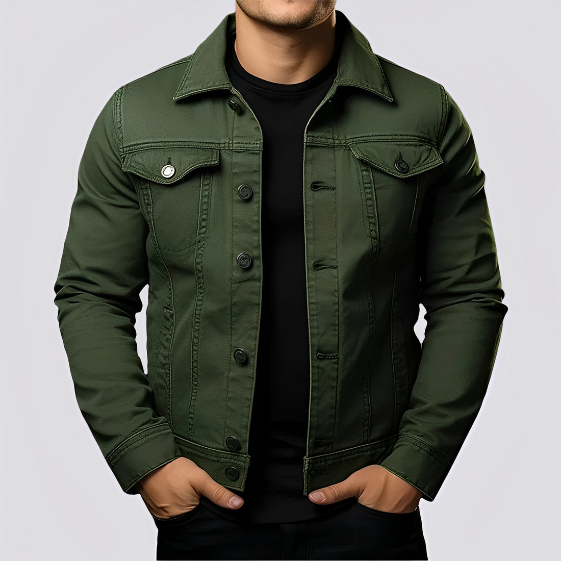 Maxwell - Traditionelle Männerjacke aus widerstandsfähigem Stoff