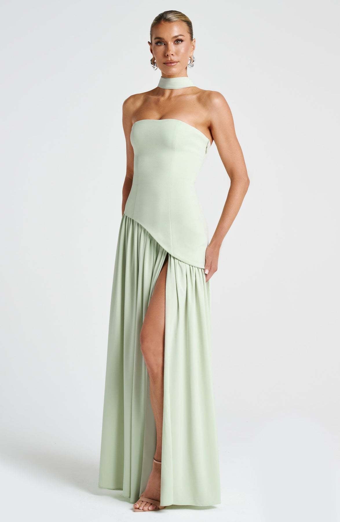 Maggie - Elegantes langes Kleid mit Bustier für Frauen