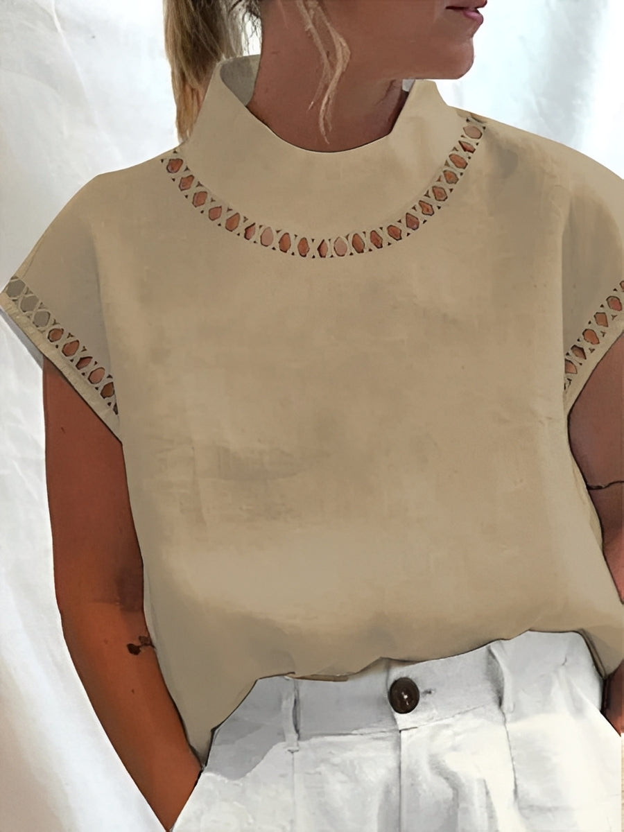 Nannie - Elegantes Oberteil mit Ausschnitt für Frauen