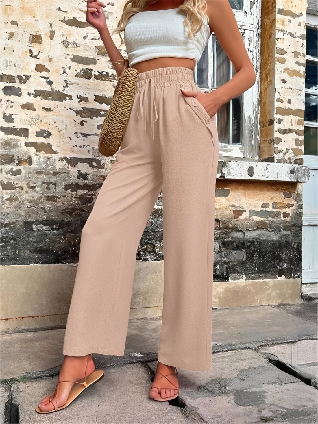 Allie - Weite, schicke Hose mit hoher Taille für Frauen