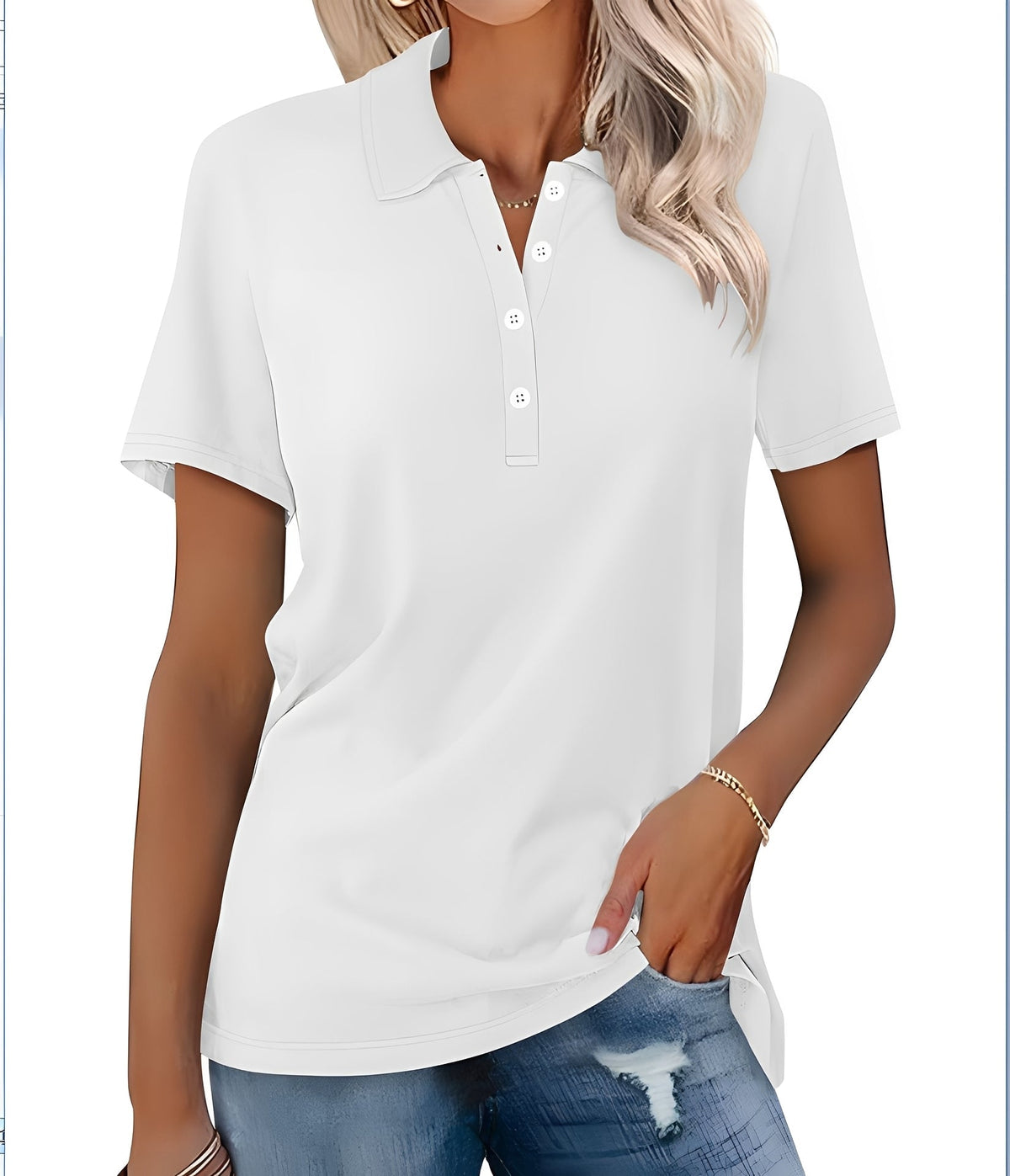 Amanda - Kurzarm-Polo lässig für Frauen