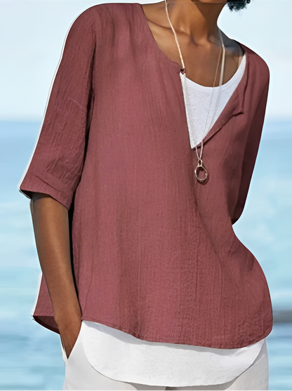 Shania - Bluse elegant mit Lageneffekt für Frauen
