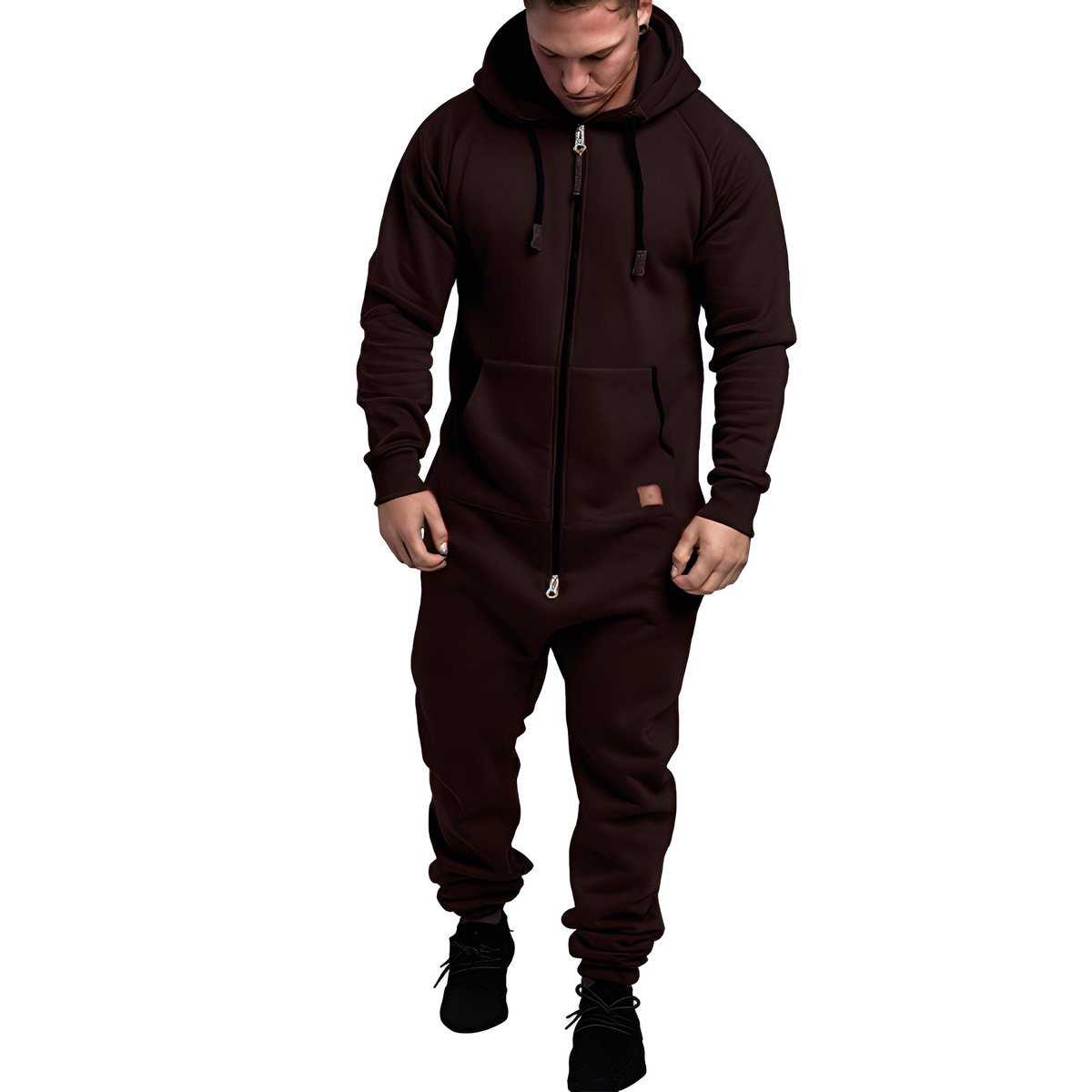 Benson – Bequemer Fleece-Overall für Herren mit Kapuze