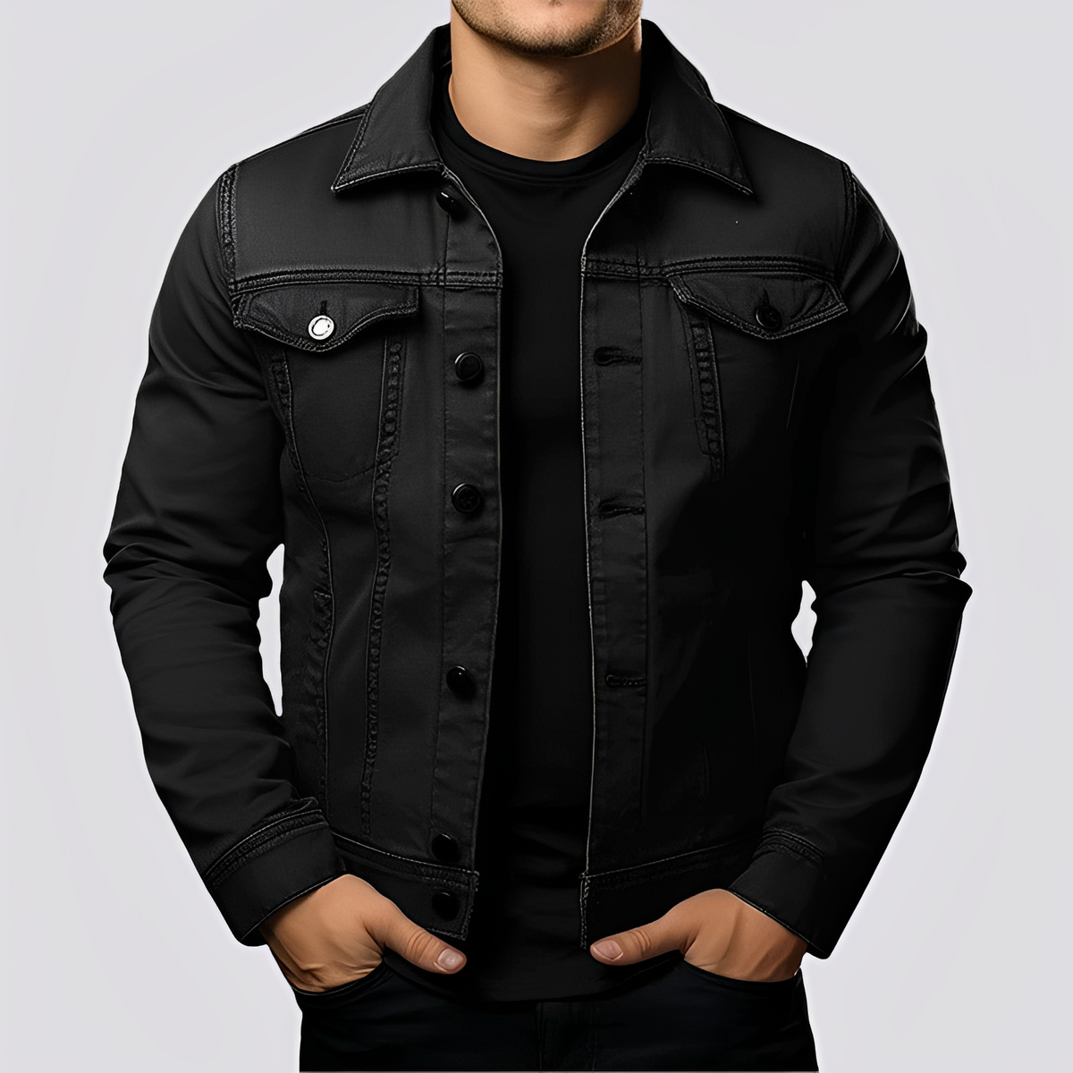 Maxwell - Traditionelle Männerjacke aus widerstandsfähigem Stoff
