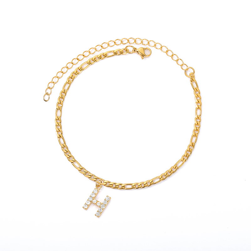 Initialen Knöchel - Knöchelarmband mit deiner Initiale