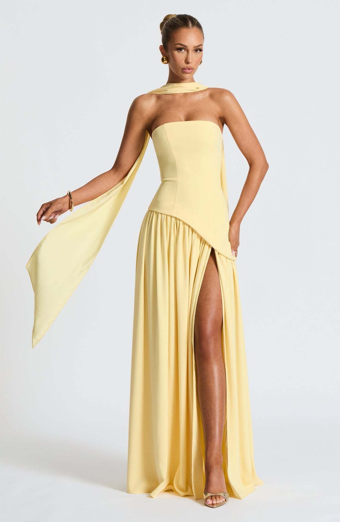 Maggie - Elegantes langes Kleid mit Bustier für Frauen