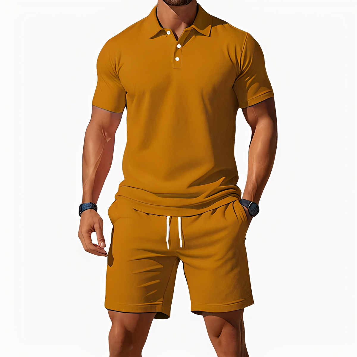 Aldrin - Ensemble Polo und Short Trend für Herren
