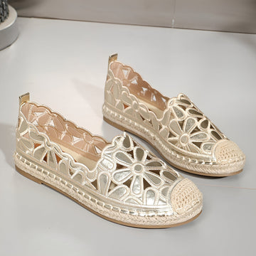 Alyssa - Elegante flache Sandalen mit Ausschnitten für Frauen