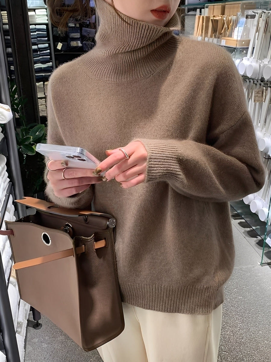 Yvette – Pullover mit hohem Kragen für Damen