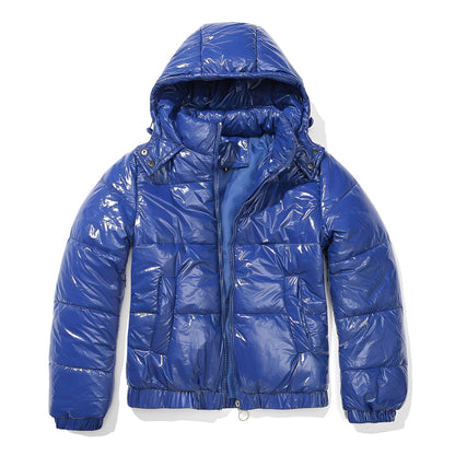 Yazmin - Elegante, glanzvolle Damenjacke mit Kapuze
