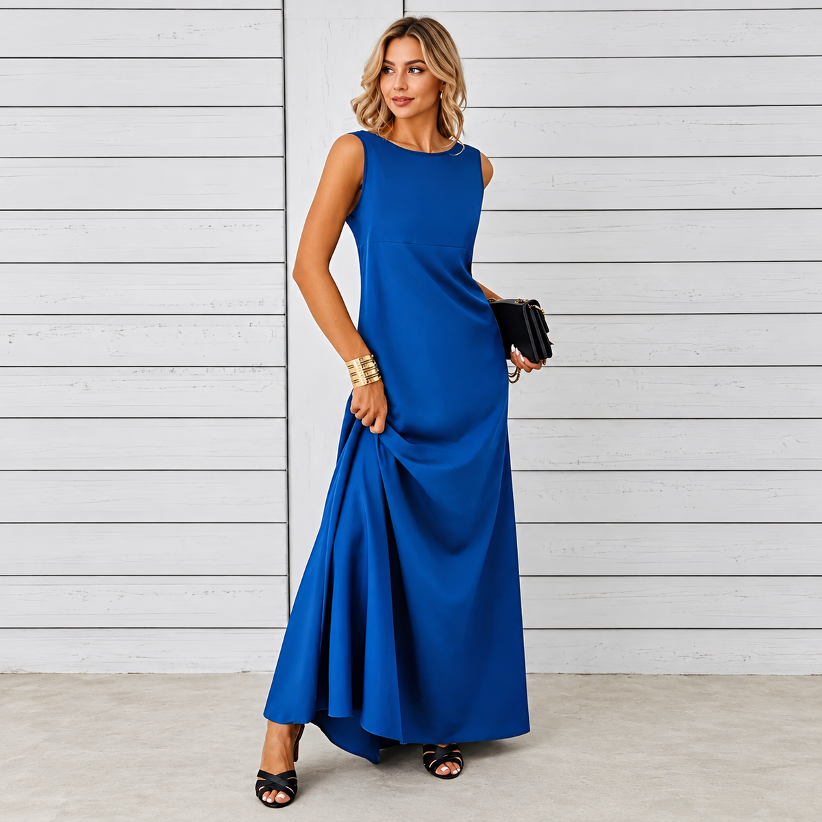 Saranna - Stilvolles Langkleid für Damen