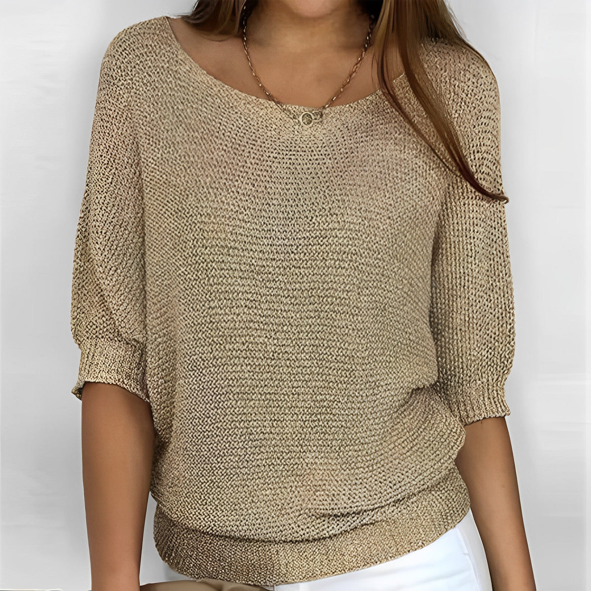 Leonie - Moderner Rundhals-Pullover