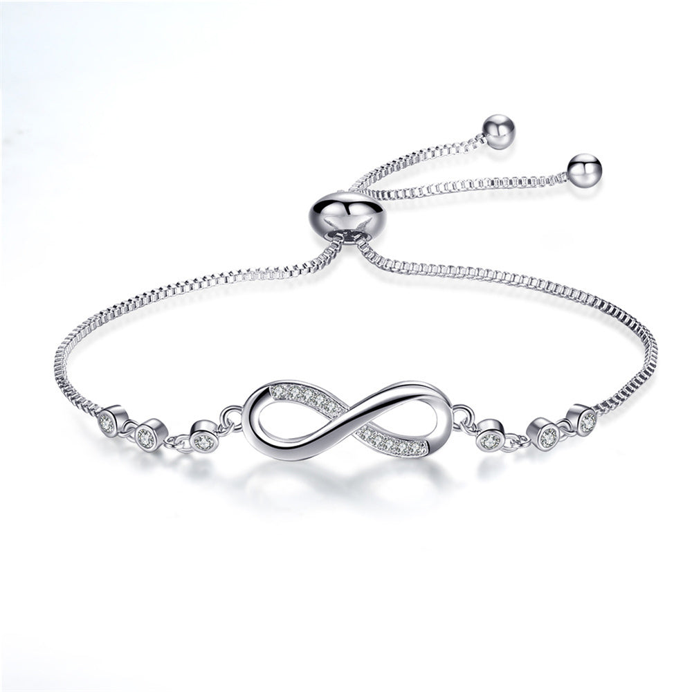 Megan – Individualisierbares unendliches Silberarmband