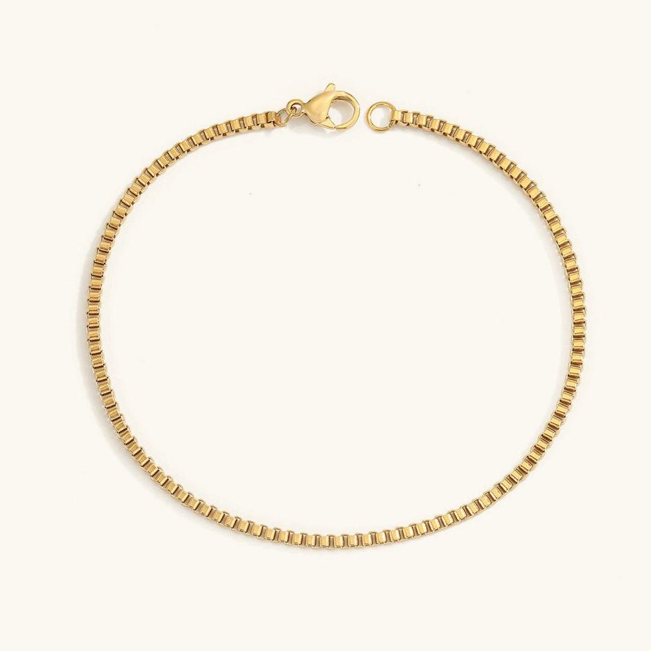 Victoria – Goldenes Kettenarmband