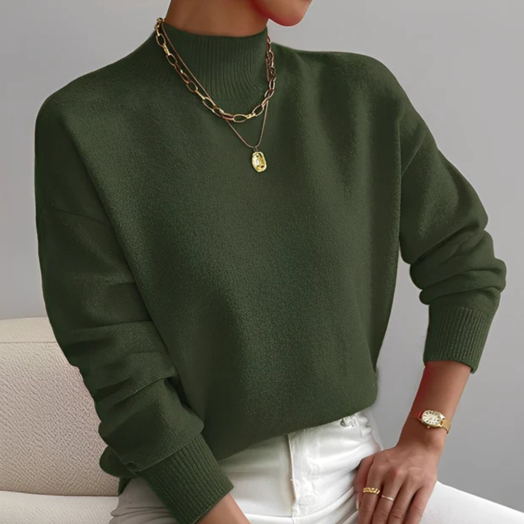 Roxana - Komfortabler Pullover mit Stehkragen
