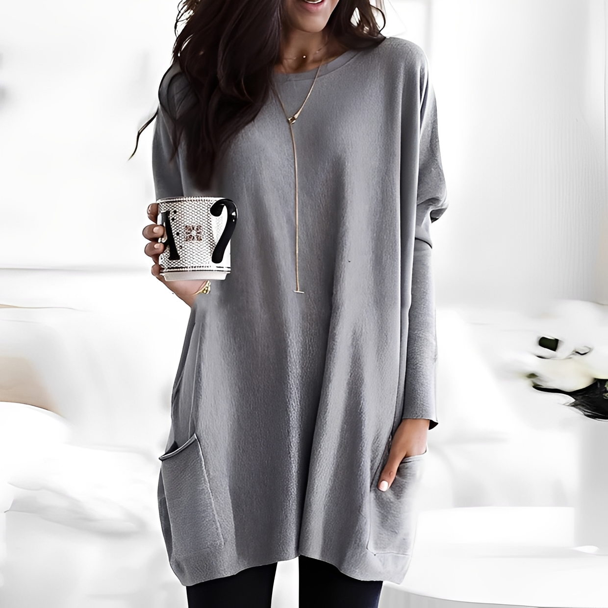 Diane - Bequemer Langarm-Pullover