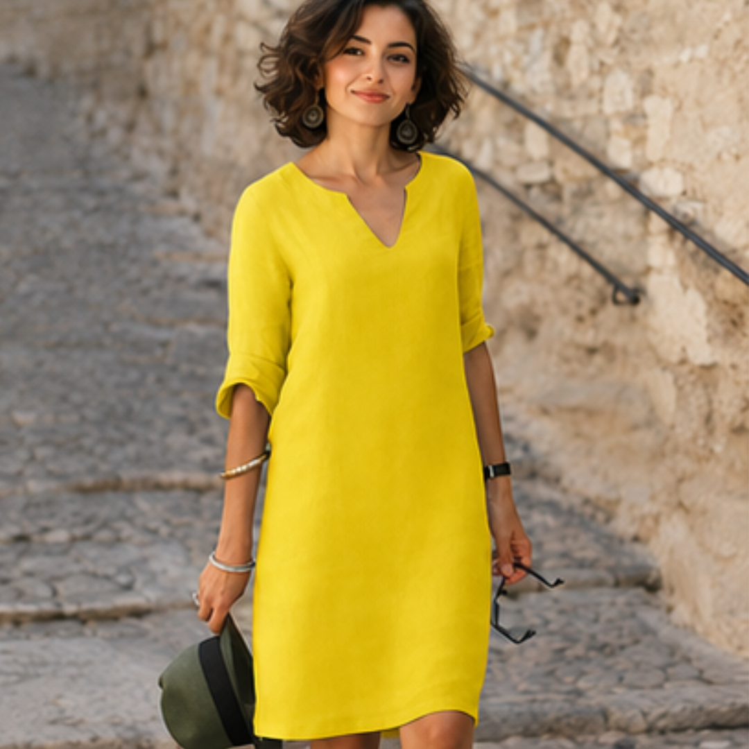 Guilaine - Schickes und stylisches Kleid mit V-Neck