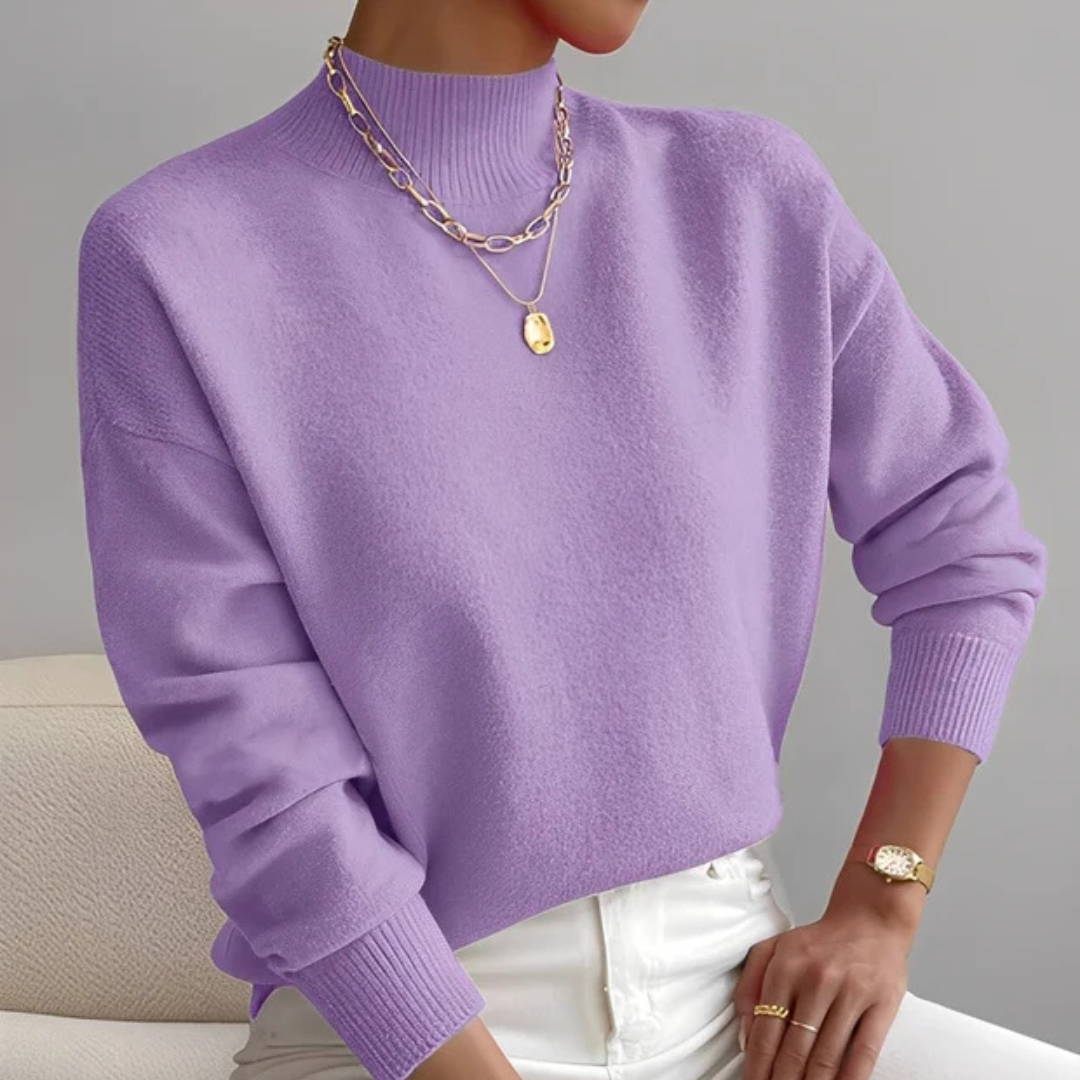 Roxana - Komfortabler Pullover mit Stehkragen