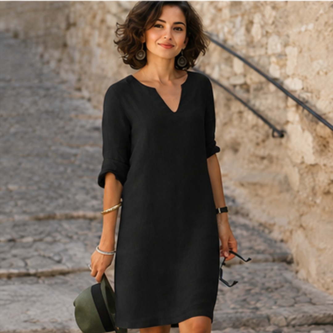 Guilaine - Schickes und stylisches Kleid mit V-Neck