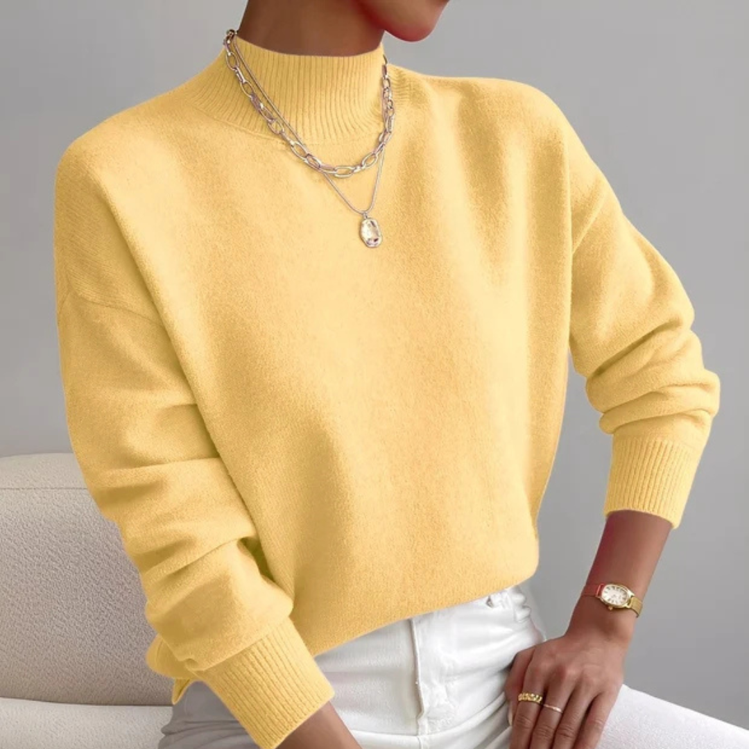 Roxana - Komfortabler Pullover mit Stehkragen