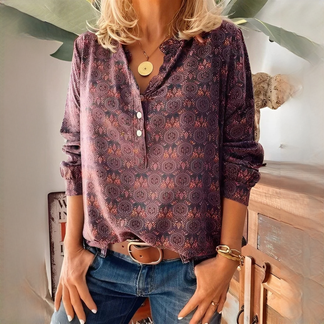 Adelinde - Elegantes Oberteil im Vintage-Stil