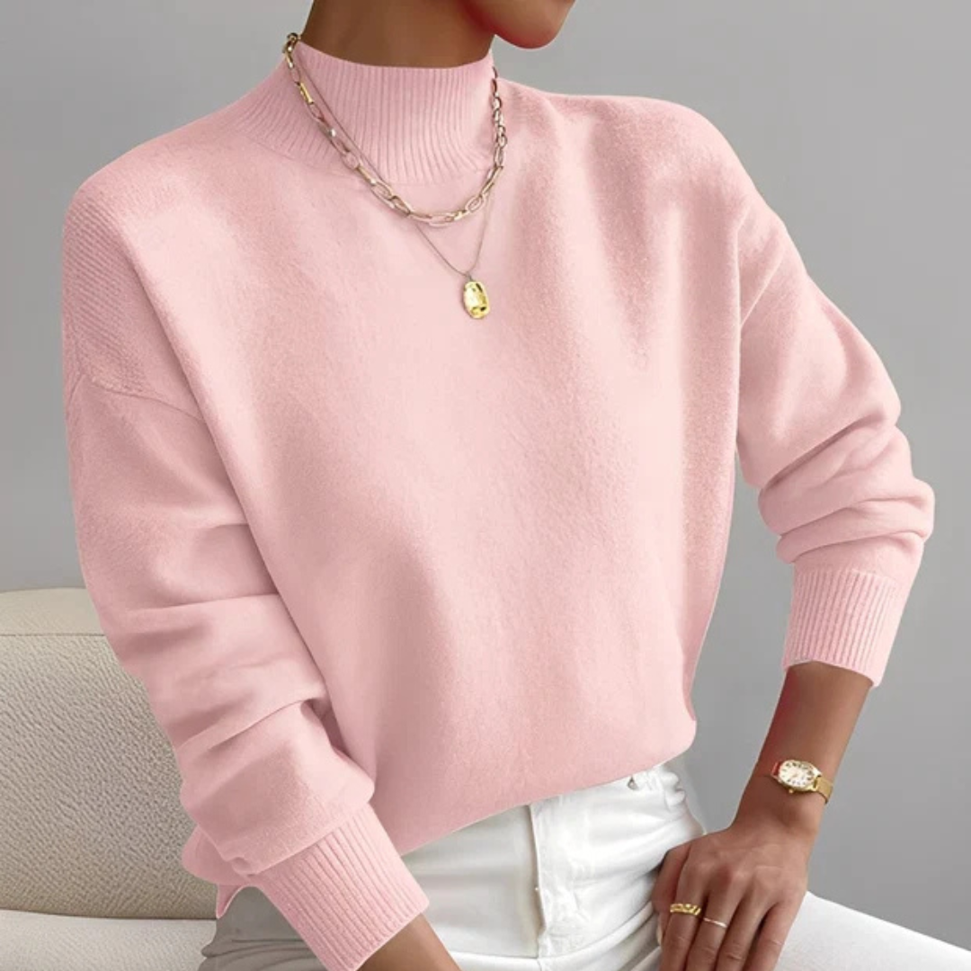 Roxana - Komfortabler Pullover mit Stehkragen