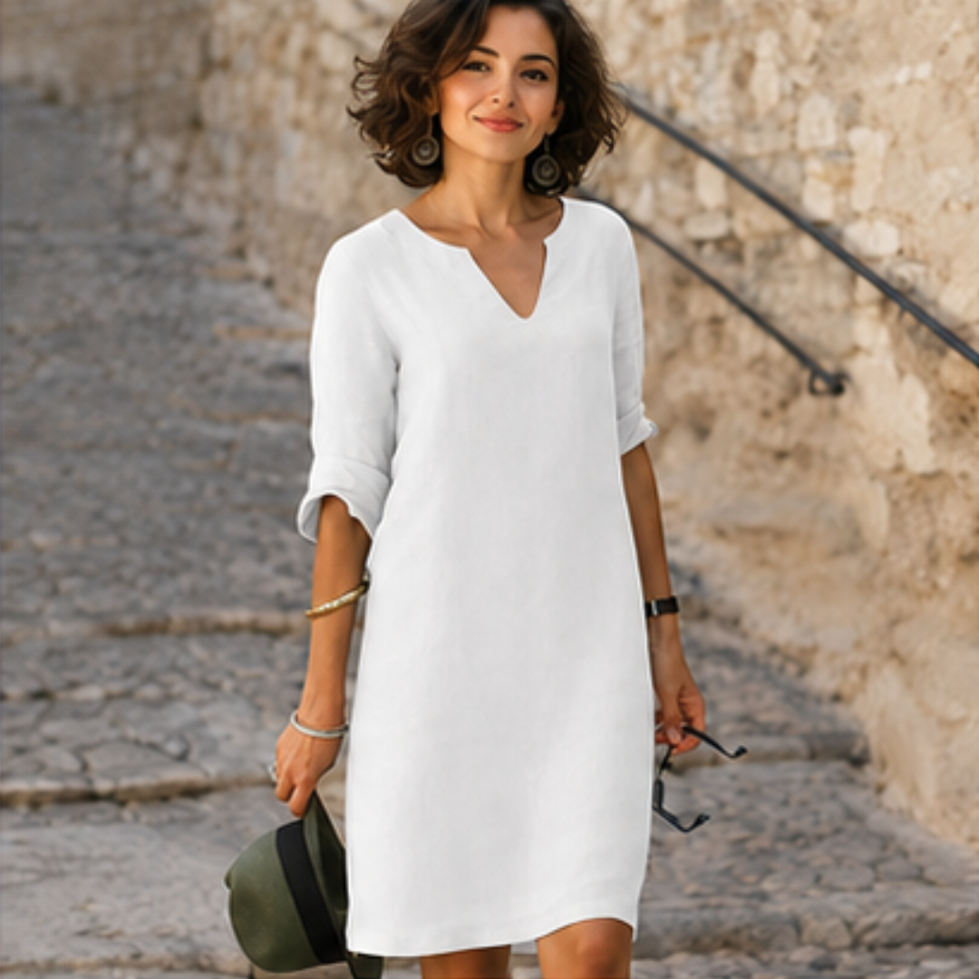 Guilaine - Schickes und stylisches Kleid mit V-Neck