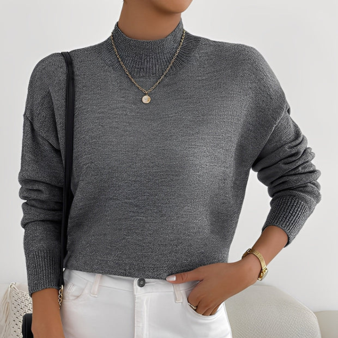Roxana - Komfortabler Pullover mit Stehkragen