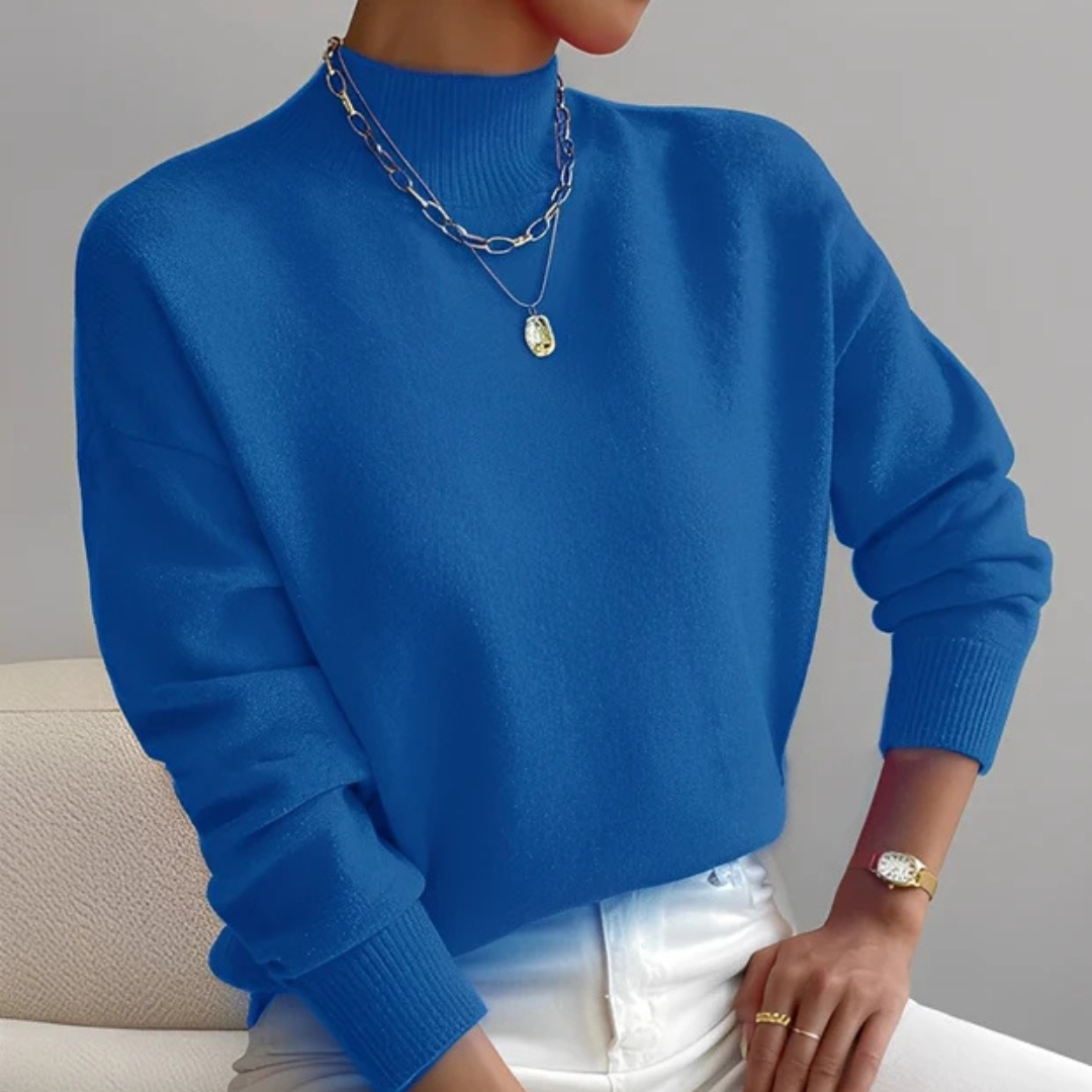 Roxana - Komfortabler Pullover mit Stehkragen
