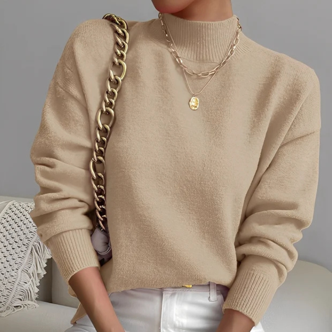 Roxana - Komfortabler Pullover mit Stehkragen