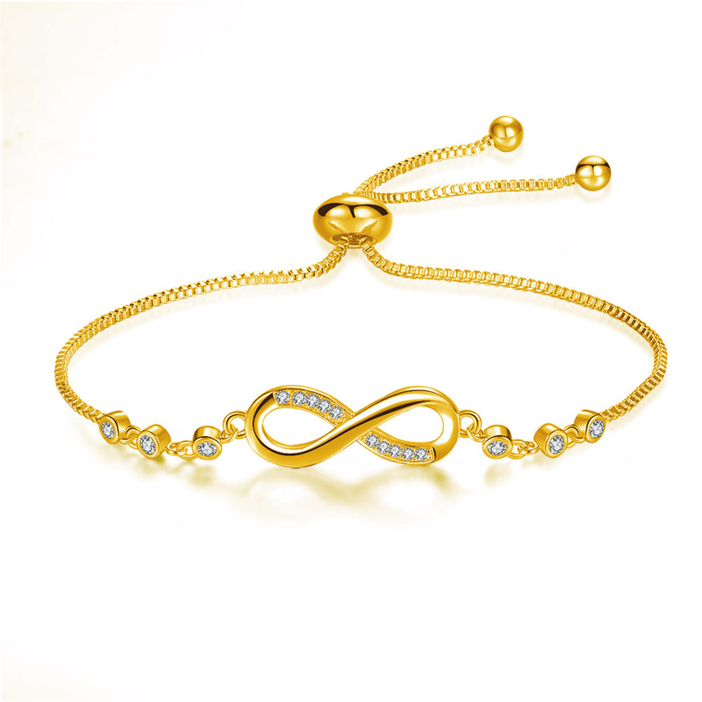 Megan – Individualisierbares unendliches Silberarmband