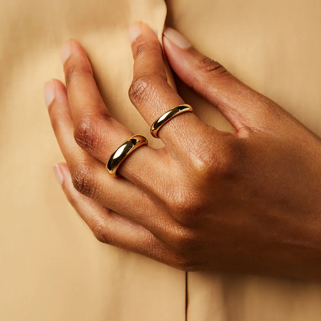 Eloane – Goldener Ring aus Edelstahl