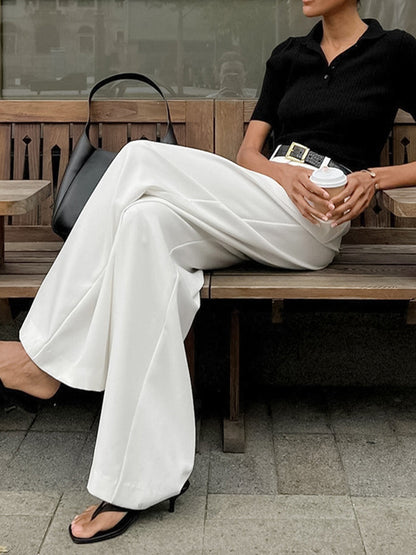 Marlene – Elegante Hose mit weitem Bein für Damen