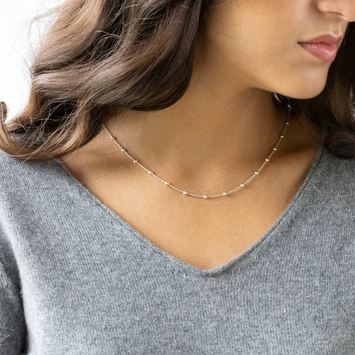 Choker Satellite - Edle goldene Kette