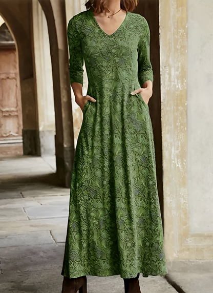 Adeline – Vintage Maxikleid
