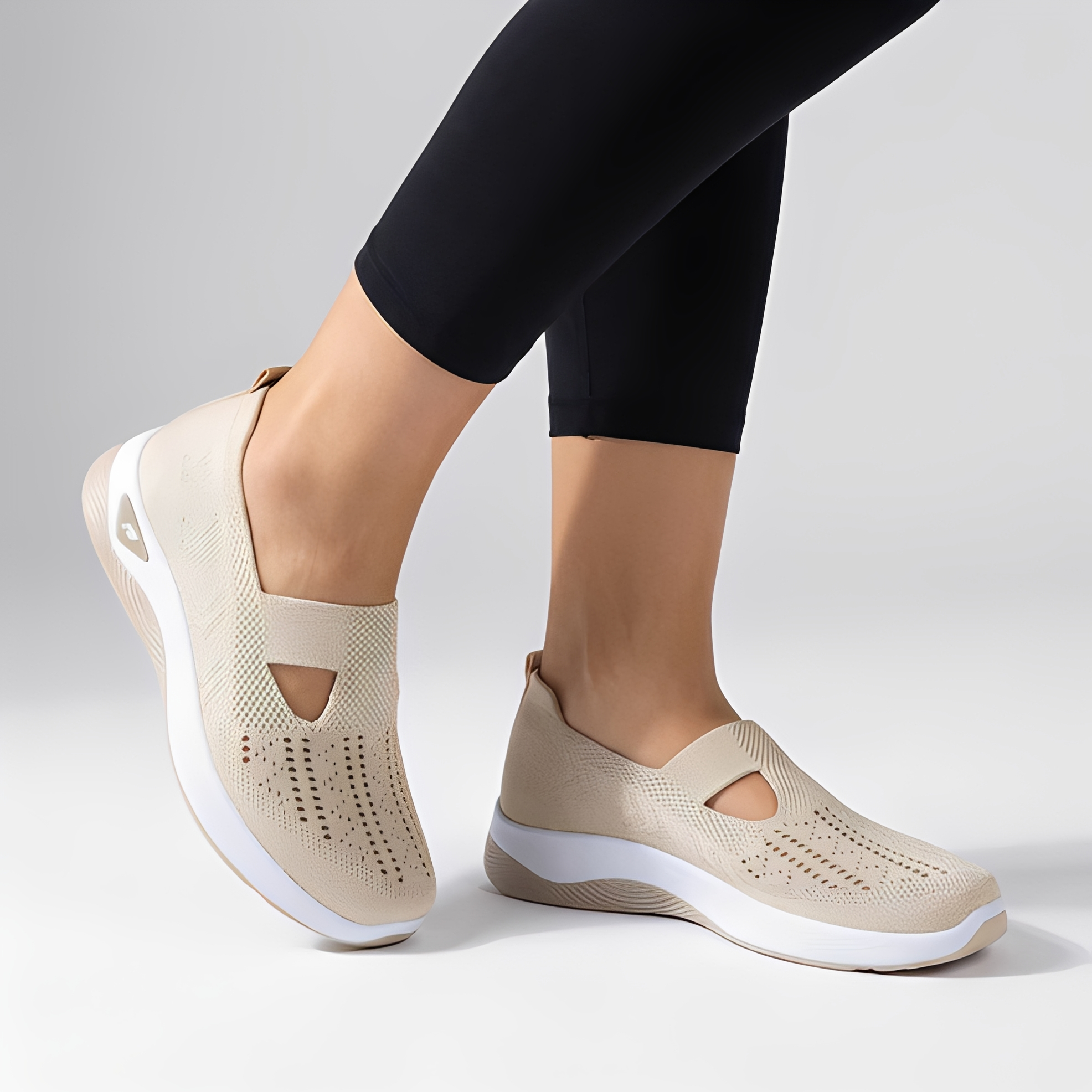 Kyllen - Lässige Schnürsenkellose Damenschuhe