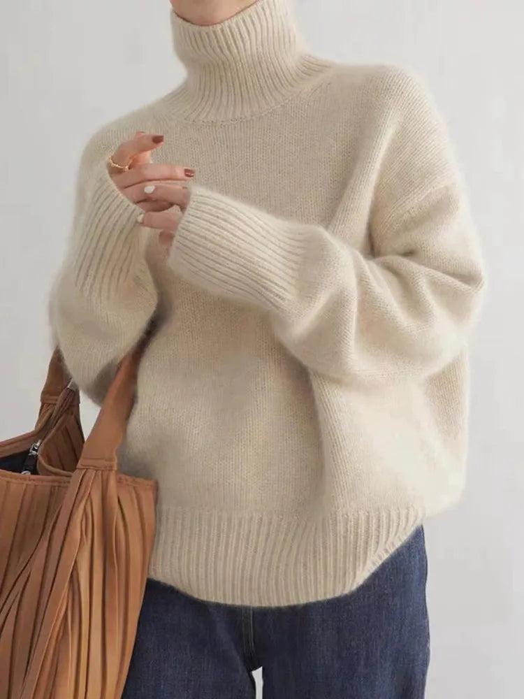 Lea – Eleganter Rollkragenpullover für Damen