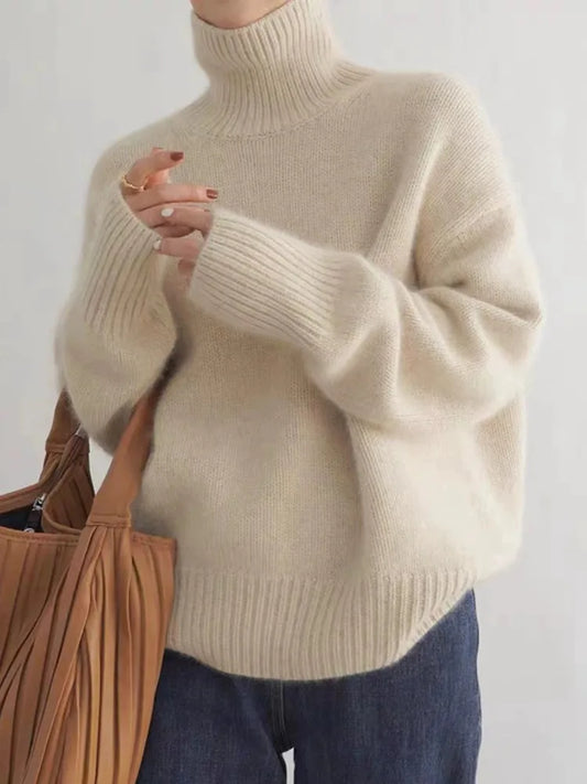 Lea – Eleganter Rollkragenpullover für Damen