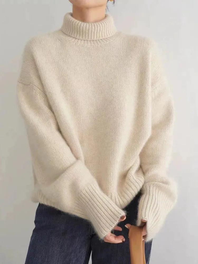 Lea – Eleganter Rollkragenpullover für Damen