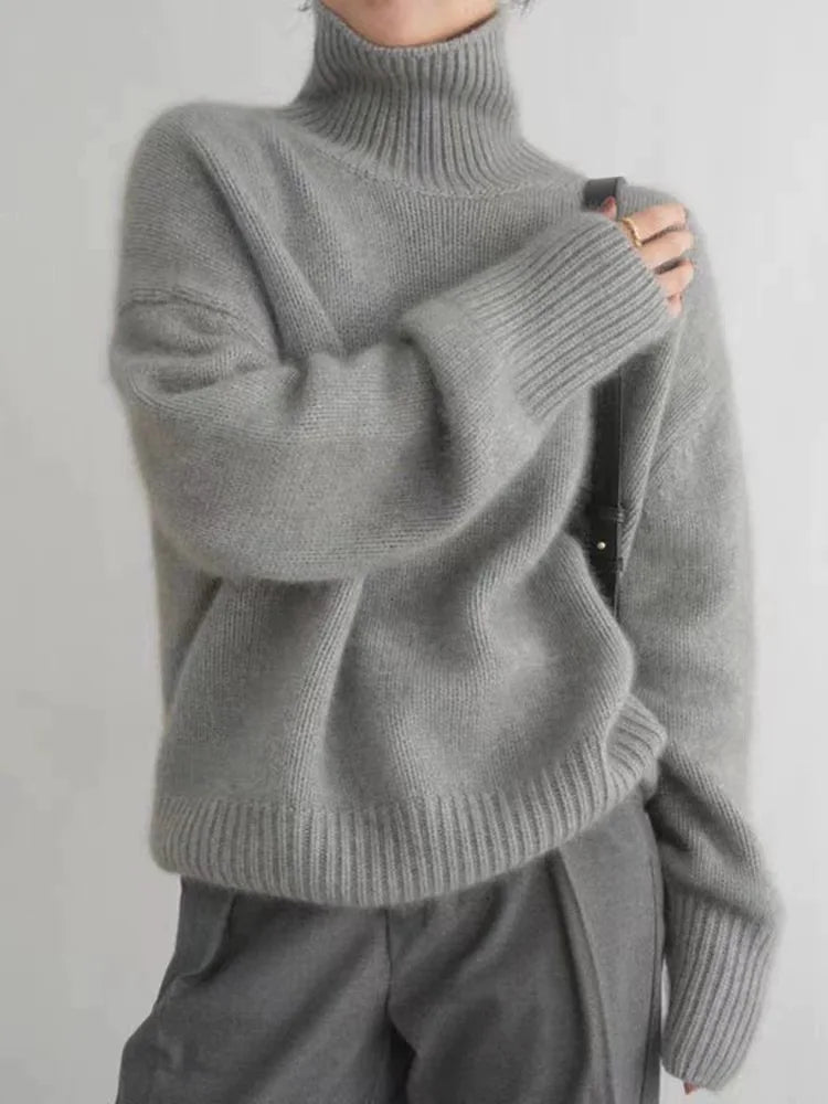 Lea – Eleganter Rollkragenpullover für Damen