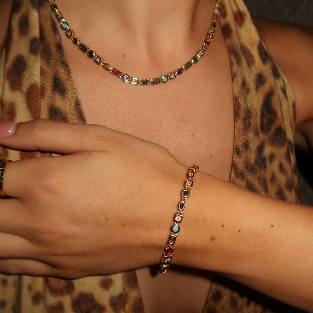 Nozomi – Buntes Kristallarmband