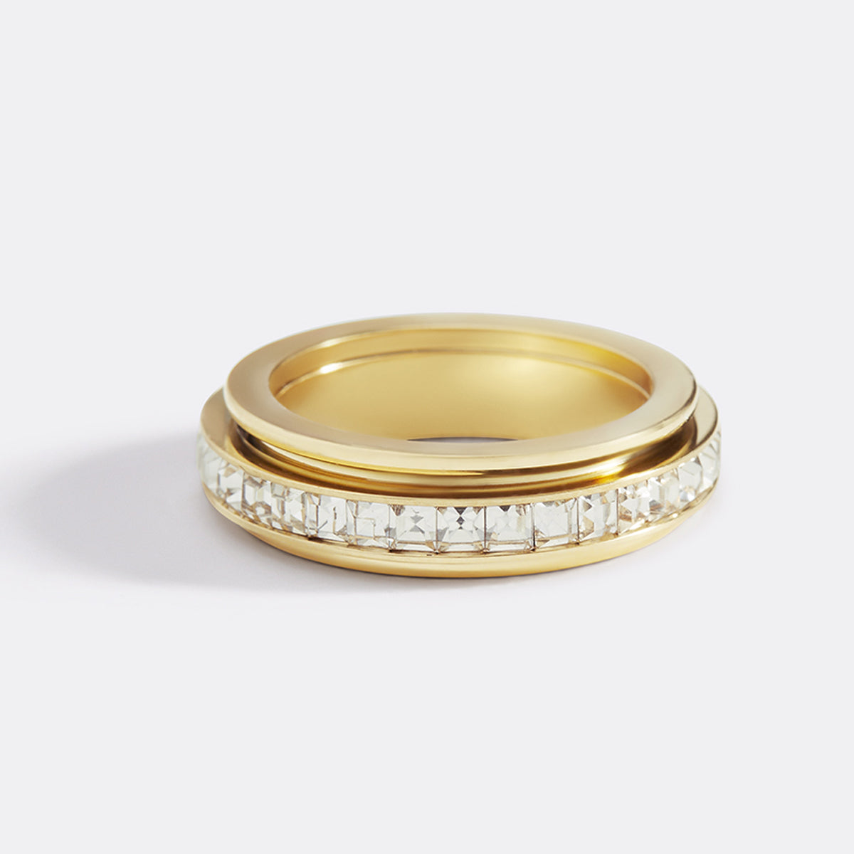 Alessia – Fidget-Ring mit Kristallverzierung