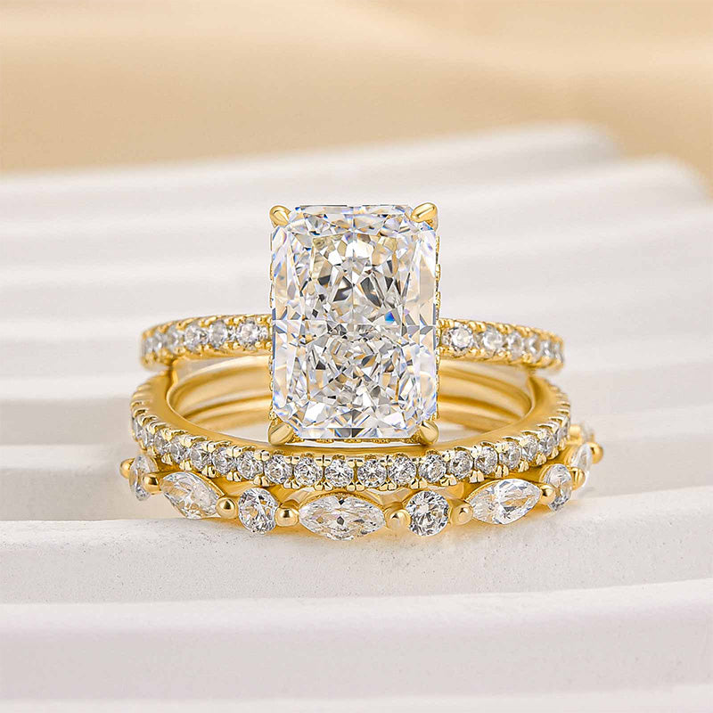 Jaily – Set mit 3 Eheringen aus 18K Gold