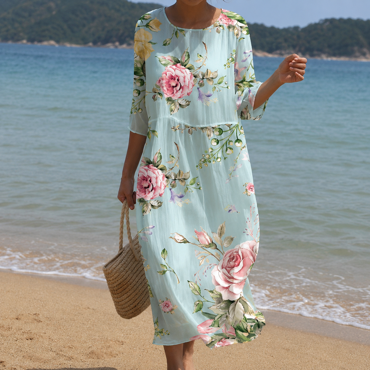Miranda – Trendiges Blumenkleid mit lässiger Passform für Damen