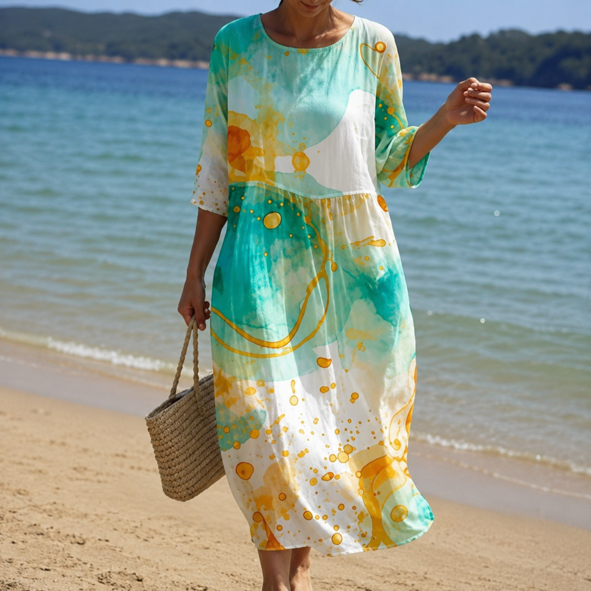 Miranda – Trendiges Blumenkleid mit lässiger Passform für Damen