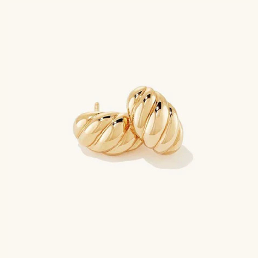 Ellie – Croissant-Ohrringe in Gold